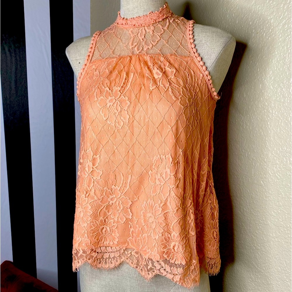 Hint of Mint Crochet Lace Sleeveless BOHO Top